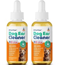 Pup Labs Ear Clear, Natural Dog Ear Cleaner and Infection Treatment for Dogs,...