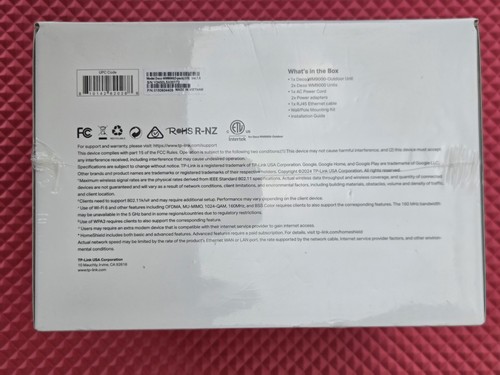 TP-Link DECO WM9000 AX3000 Wi-Fi 6 Dual-Band In/Out Home Mesh Router NEW SEALED - Afbeelding 4 van 15
