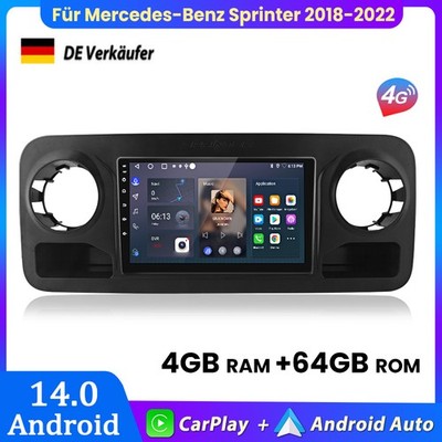 Für Mercedes-Benz Sprinter 2018-2022 Carplay 4+64G Android Autoradio GPS BT DAB+