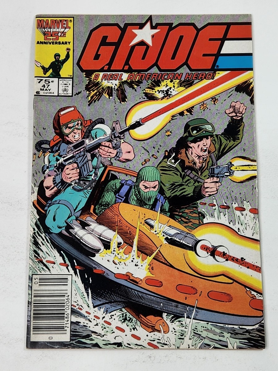 G.I. Joe 47 NEWSSTAND Marvel Comics Snake1st Beach-Head Wet-Suit