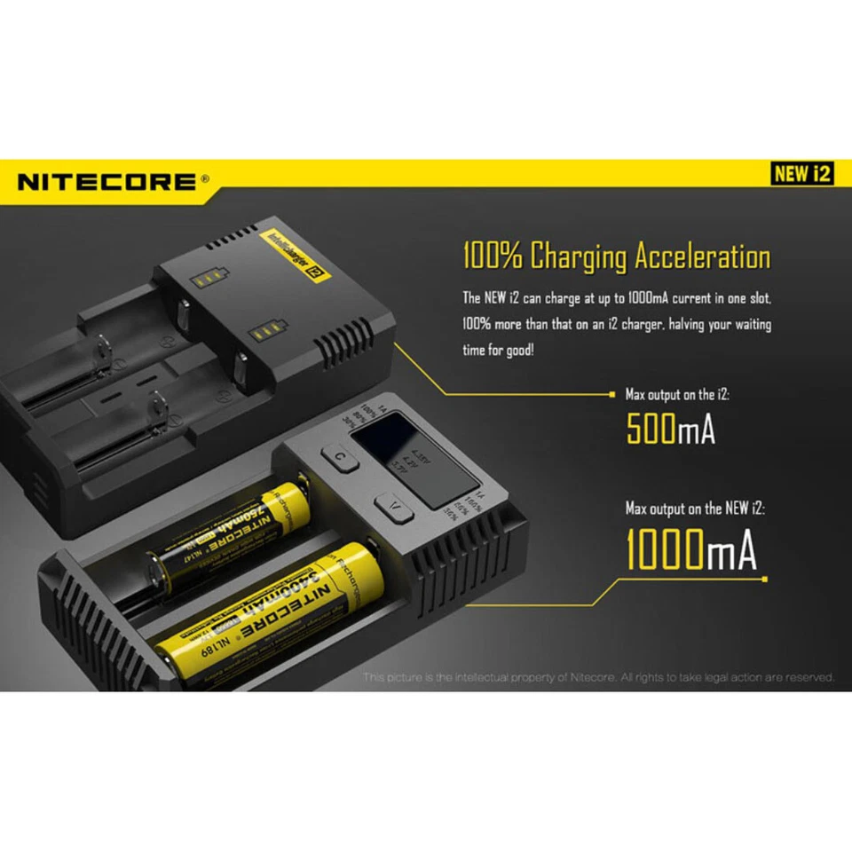 ~NEU~ Nitecore I2 Intellicharger 2-fach Universal Akku Ladegerät - Bild 3 von 4
