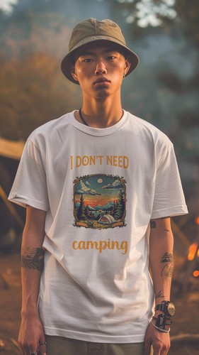PHOENIX REBORN, Unique Design Unisex T-Shirt, Camping T Shirt, Sport, CAM004 - Picture 22 of 29