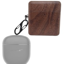 Handmade Nature Wooden Case for Bose QuietComfort Earbuds II Walnut 