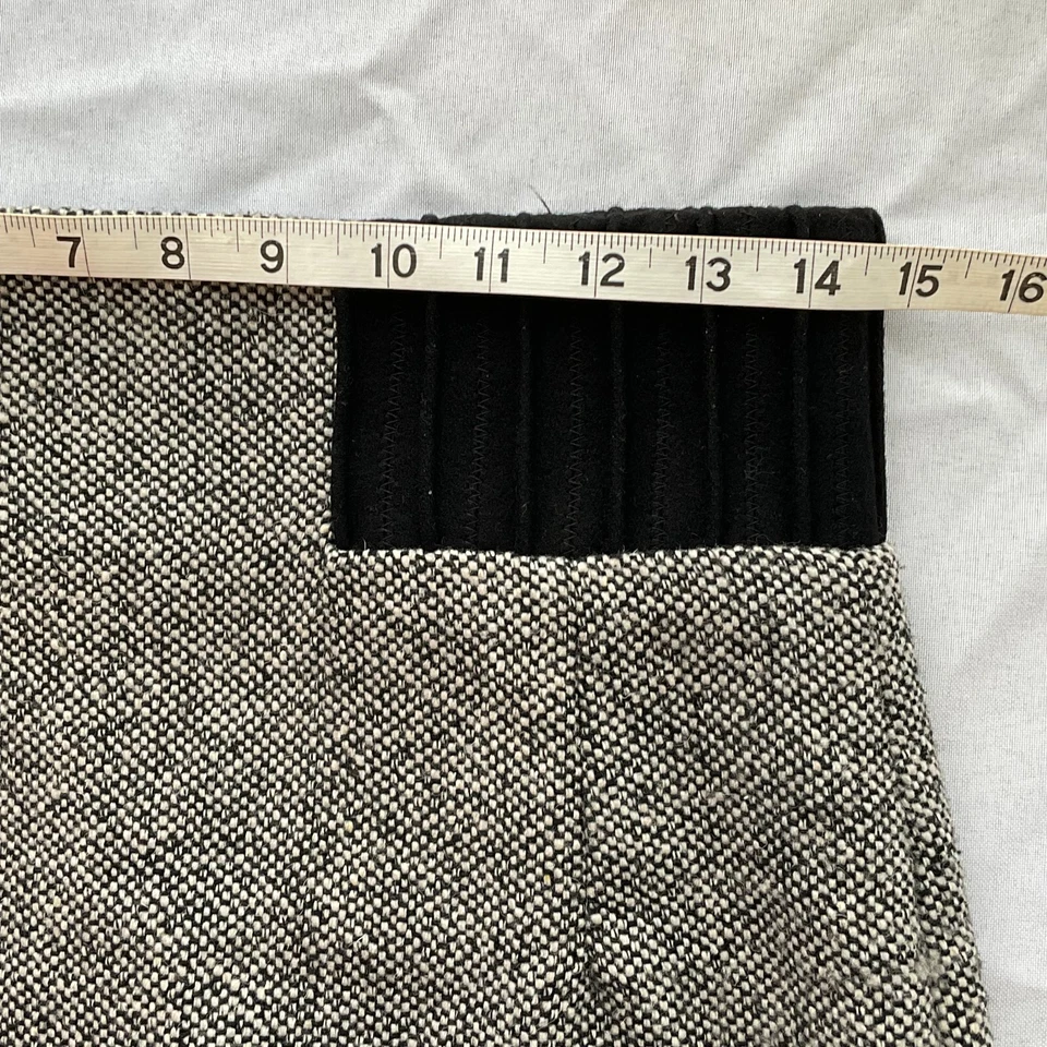 Falda Mujer ZARA Talla Mediana Gris Poliéster Mezcla Lana Forrada Foto 4 de 4