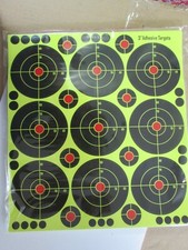 Splatter Target 3" & 1" Shoot rifle pistol reactive air targets N C 3 +freebie