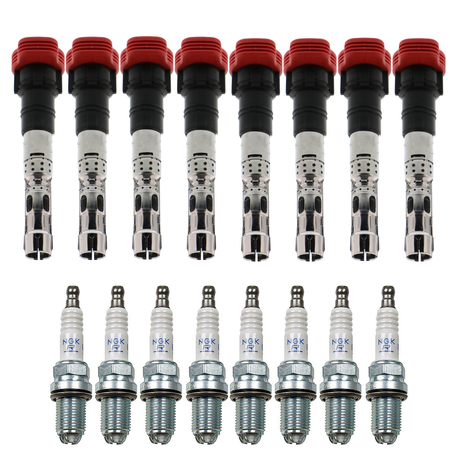 Bosch 8 Ignition Coil NGK 8 Laser Platinum Spark Plug Kit For Touareg S4 E39 V8