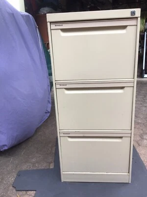 Filing Cabinet 3 Drawer Brownbuilt Miscellaneous Goods