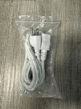 WHITE Power Cord NEMA 5-15P to IEC 60320 C13, 14AWG, 15A, 3-Prong, 6FT