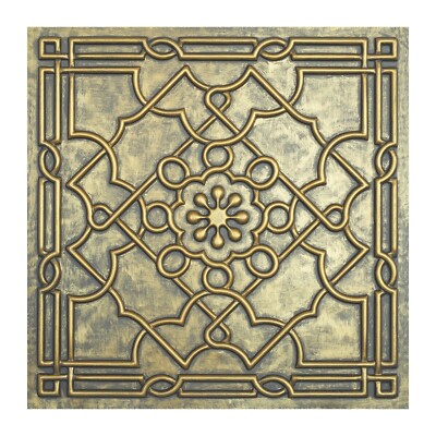 Faux paint Antiquity Drop in panels Drop in ceiling tile PL09 Ancient gold 10pcs