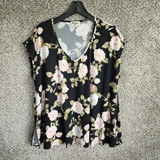 Show Me Your Mumu Top Womens XS Bella Rose Carter Tunic Oversized Floral Ladies