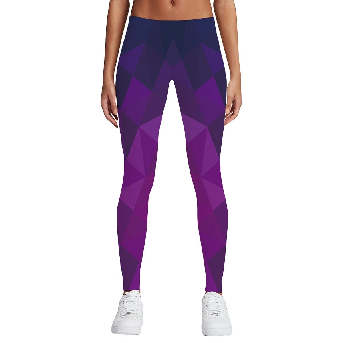 Hyped Sports Womens Casual Sport Leggings Pants Spandex Geometric