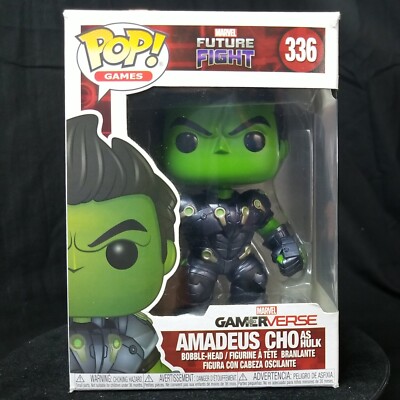 Funko Pop Marvel Future Fight 336 Amadeus Cho as Hulk Vinyl Bobble-head