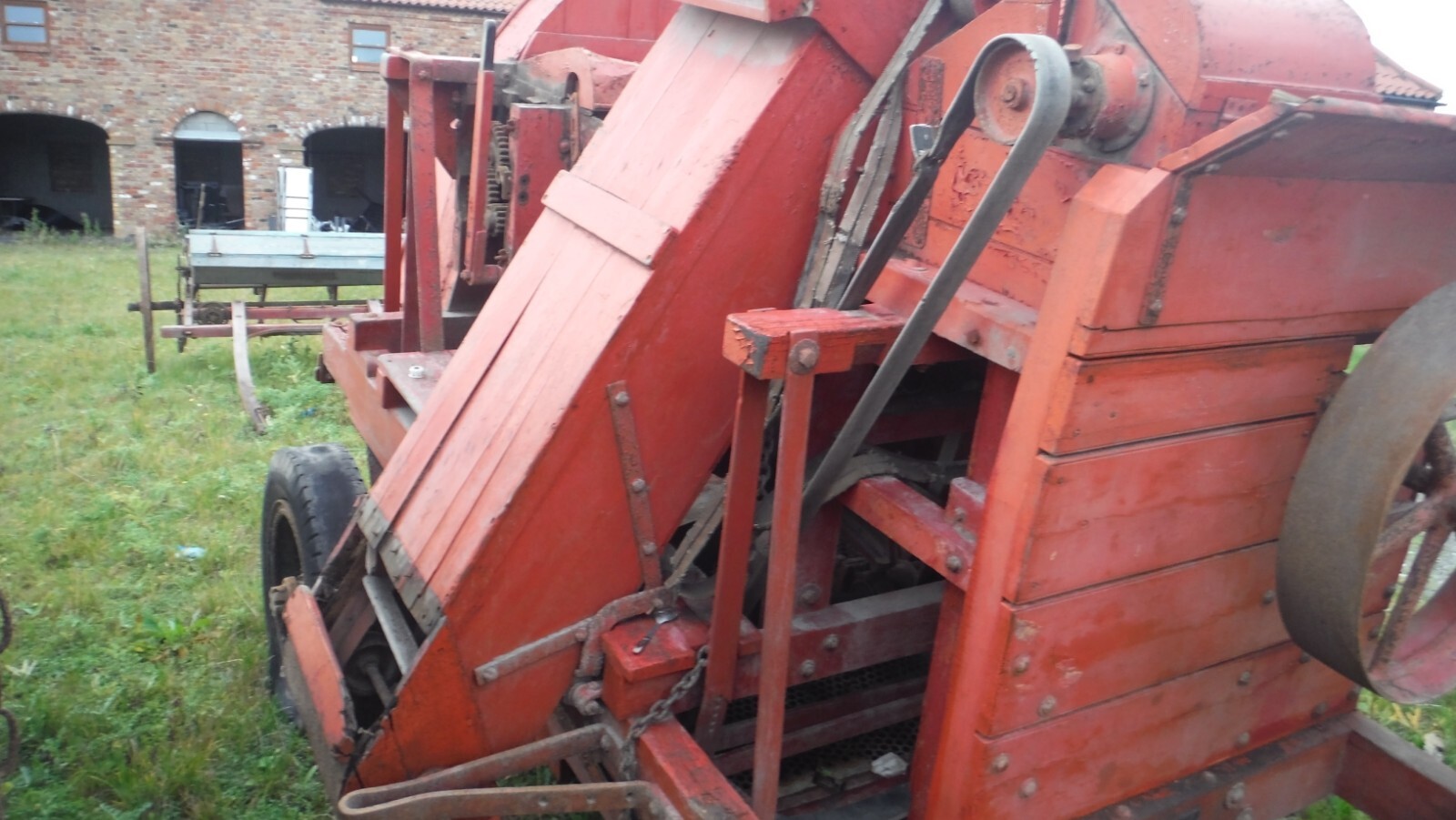 Antique Farm Straw Chopper with Elevator eBay