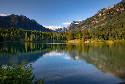 Anime Forest Lake Mountain Nature Reflection Usa  Gaming Mat Desk 15401