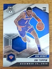 2020-21 PANINI MOSAIC RC NBA DEBUT OBI TOPPIN NEW YORK KNICKS #273