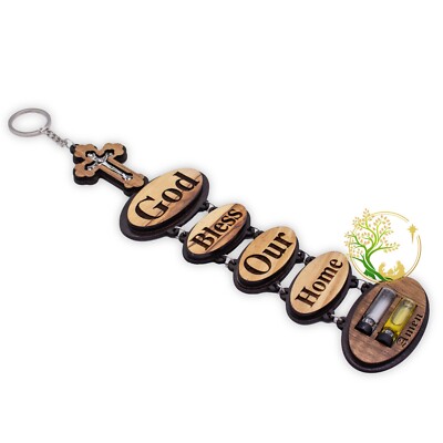 Wall Hanging ''God Bless Our Home'' Religious wall Décor