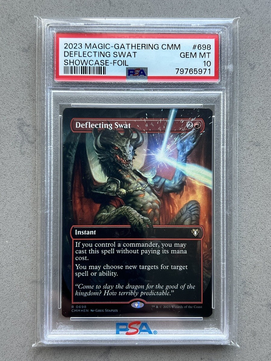 PSA 10 ~ Deflecting Swat #698 FOIL - CMM Commander Masters PSA 10 ~ Deflecting Swat #698 FOIL - CMM Commander Masters