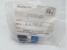 Parker 8-6FBZ-SS Stainless Steel Male Connector 3/8" Tube to 1/2" NPT