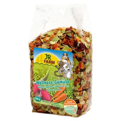JR Farm Wellness Gemüse | 6x 600g Futter für Chinchilla, Hamster ua..