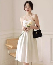 Elegant Beads spaghetti strap A-line Bridesmaid Gown Homecoming Party Dresses