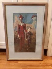 Pablo Picasso, Akrobat und Harlekin, hochwertig gerahmt