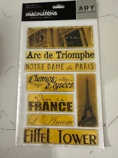 Creative Imaginations Art Warehouse Paris France by Danelle Johnson Eiffel Tower