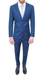 Completo Abito Uomo Sartoriale Blu Chiaro Slim Fit
