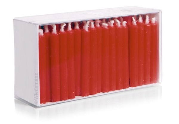 100X Geburtstagskerzen 65X7Mm In Rot Tortenkerzen Von Kerzen Wiedemann Gmbh-image
