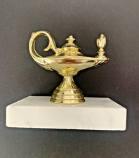 Lamp of Knowledge Trophy with Marble Base