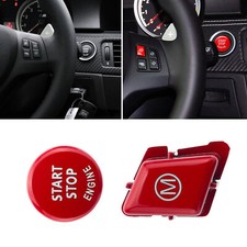 Red For BMW M Button Start Stop Engine Button Set BMW 3 Series M3 E90 E92 E93 UK