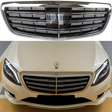 Mercedes for S-Class W222 S65 Grill Maybach Front Radiator Chrome Grille 2014-20