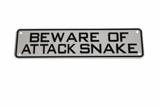 Beware of Attack Snake Reptile Sign Frog Bearded Dragon Lizard Ball Python corn