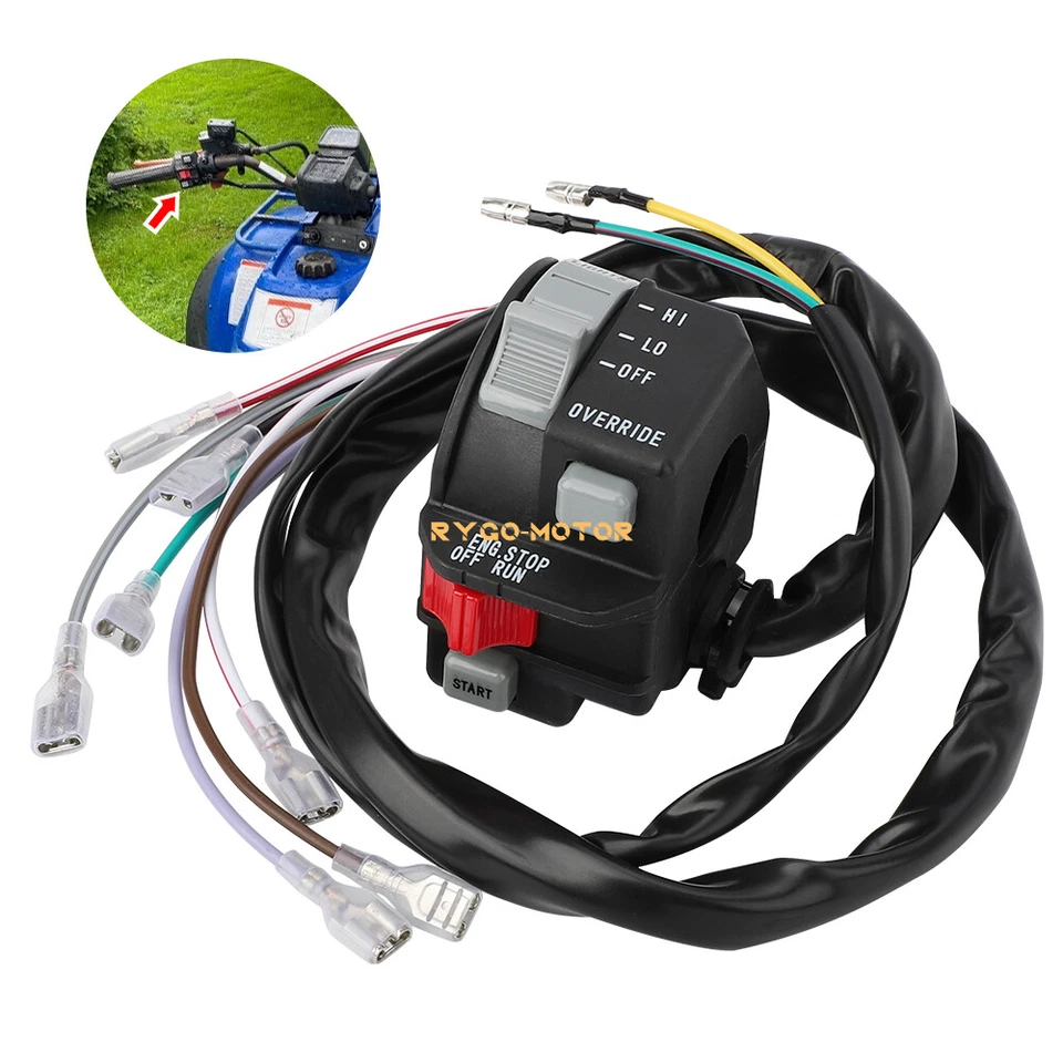 Control de interruptor de arranque de manillar para Polaris Magnum 425 1995 Big Boss 250 300 400L Foto 3 de 4