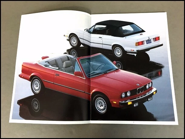 1988 BMW 325i Convertible 3-Series 20-page Original Car Sales Brochure Catalog Foto 2 de 4