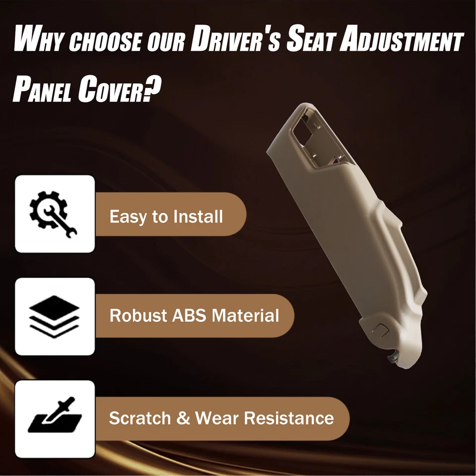 Cubierta de moldura del panel de interruptor lateral del asiento eléctrico delantero izquierdo para Volvo V70 XC70 2005-2007 Foto 2 de 4