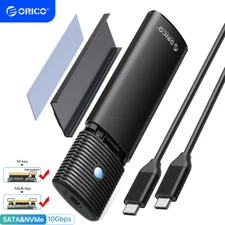 ORICO M.2 NVMe SSD NGFF SATA External Hard Drive Enclosure  10Gbps USB 3.2 Gen2