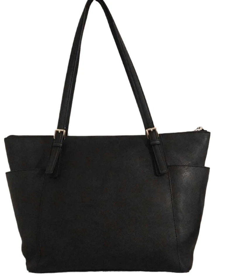 Michael Kors Jet Set Large Black Saffiano Leather Tote Bag - Image 2 of 4