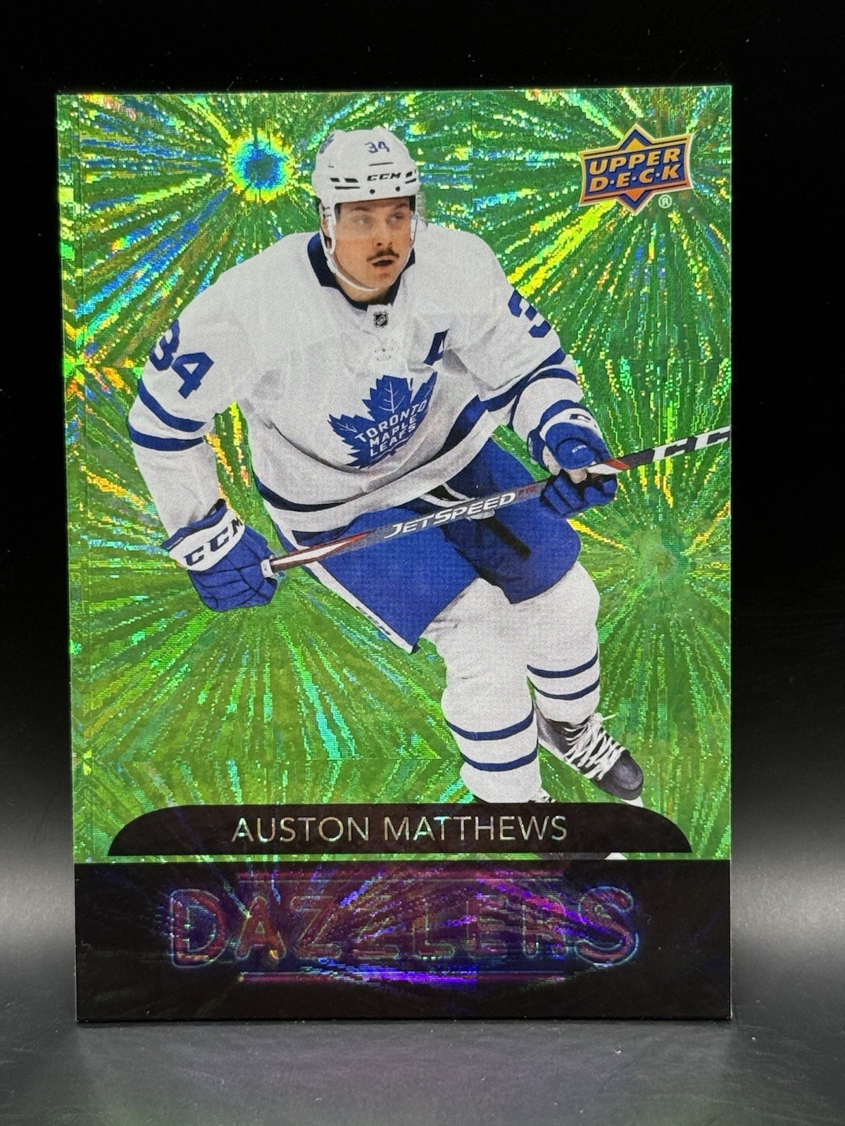 2020-21 Upper Deck - Dazzlers Auston Matthews #DZ-42 Green