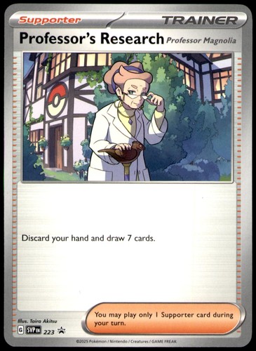 Professor's Research 223 Promo Scarlet & Violet Promo Pokemon Near Mint