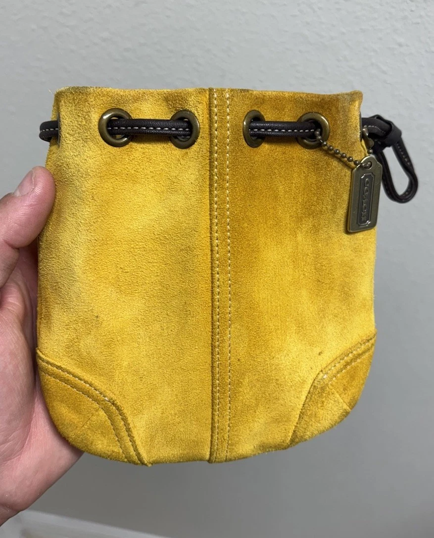 Coach Drawstring Suede Exterior Bags & Handbags for Women for sale