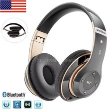 Portable Noise Wireless Headphones Over-Ear Stereo Headset Foldable Earphones