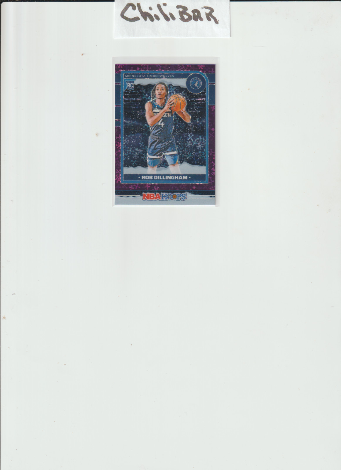 2024-25 Panini Nba Hoops - Rookies Robert Dillingham #238 Purple Winter (RC)