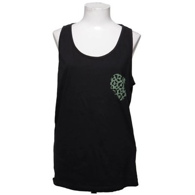 Nightwear, Tank­top, Größe: XL, Schwarz/Grün, Baumwolle, Print, Damen #kml