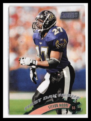 1997 Stadium Club First Day Issue #69 Stevon Moore Baltimore Ravens