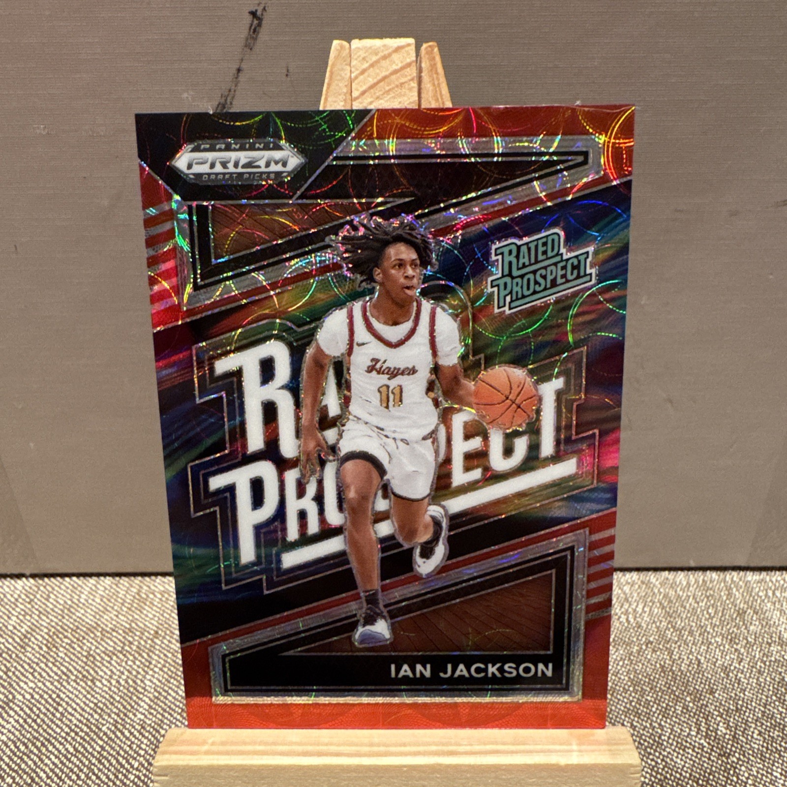 2024 Panini Prizm Draft Picks Red Scope Ian Jackson Rated Prospect /88 #12