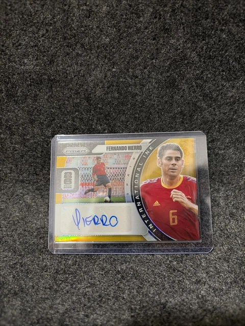 2026 Panini Prizm World Cup Fernando Hierro Gold Auto /10 Spain