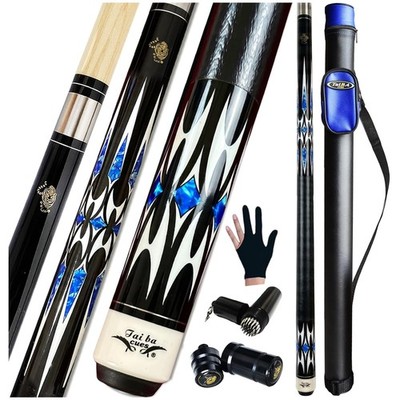 Professional Maple 2-Piece Pool Cue + Case