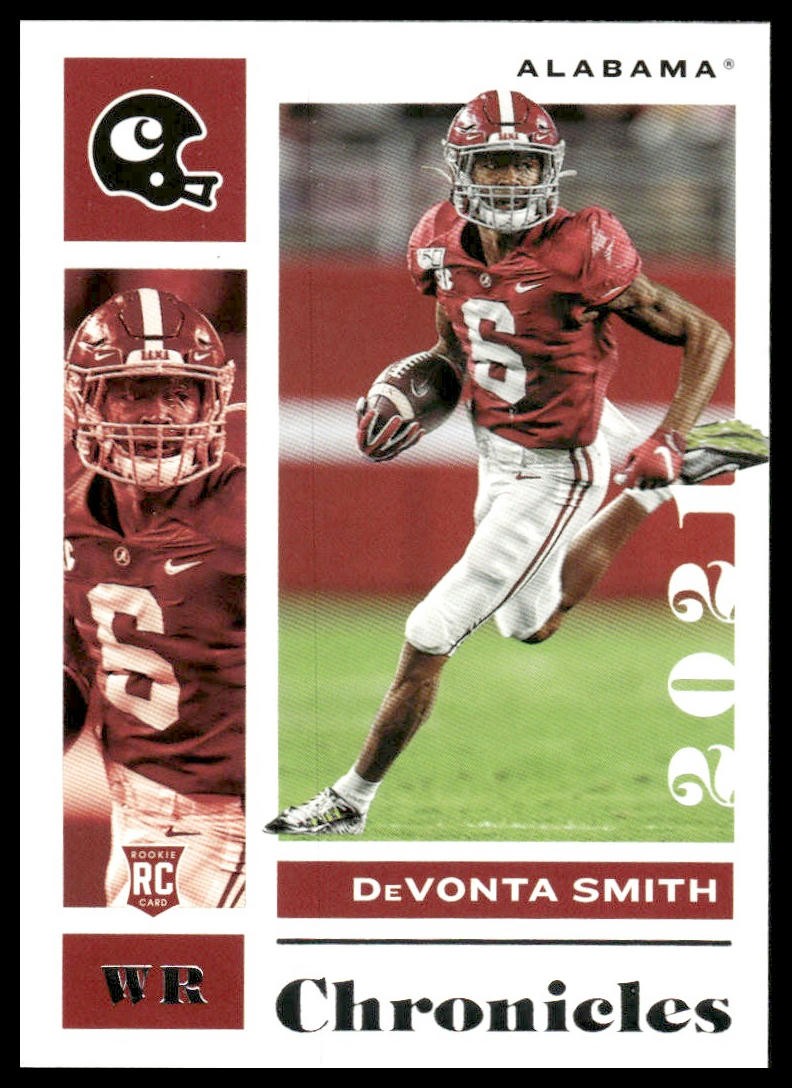 DeVonta Smith Rookie 2021 Panini Chronicles Draft Picks #6 Alabama Crimson Tide