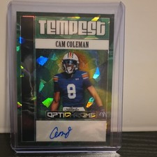 Leaf Optichrome Tempest Autographs Cam Coleman Football 2025 TA-CC1 5/5