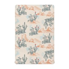 Tropical Desert Cactus and Mountains Fitted Crib Sheets Stretchy Portable Pla...